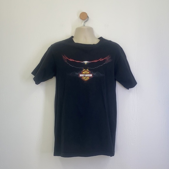 Harley Davidson - Vintage Bald Eagle Myrtle Beach South Carolina Shirt Size Med - Picture 2 of 10